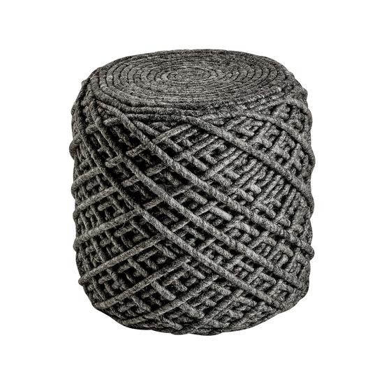 MyPouf Royal 888 Grafit színű kör alakú pouf ülőke