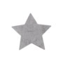 Imagine 1/5 - MyLuna 858 Szürke színű csillag alakú puha gyerekszőnyeg 86-86cm