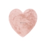 Imagine 1/5 - MyLuna 895 púder rózsaszín színű szív alakú puha gyerekszőnyeg 86-86cm