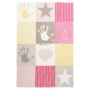 Imagine 1/5 - MyStars 411 pink színű kockamintás gyerekszőnyeg 120-170